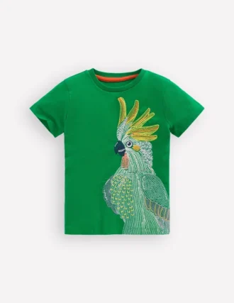 Superstitch T-Shirt Green Tambourine Cockatoo