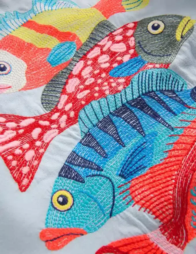 Superstitch T-Shirt Misty Blue Fish Superstitch T-Shirt Misty Blue Fish