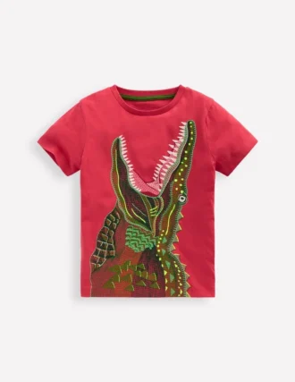 Superstitch T-Shirt Red Crocodile