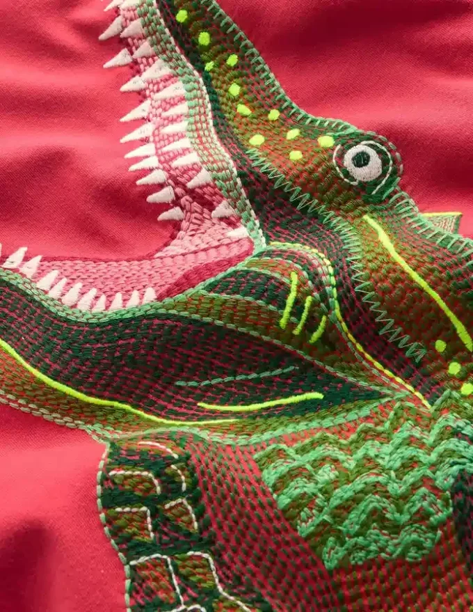 Superstitch T-Shirt Red Crocodile Superstitch T-Shirt Red Crocodile