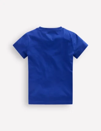 Superstitch T-Shirt Sapphire Blue Boats
