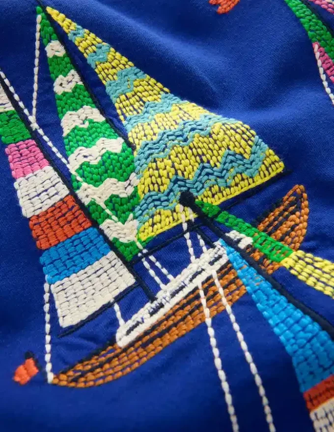 Superstitch T-Shirt Sapphire Blue Boats Superstitch T-Shirt Sapphire Blue Boats