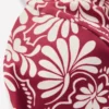 Sweetheart Sleeve Bikini Top Maroon, Botanical Charm Sweetheart Sleeve Bikini Top Maroon, Botanical Charm