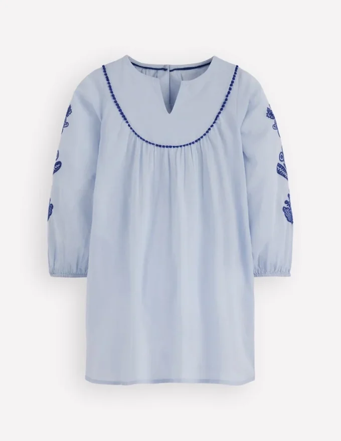 Swim Kaftan Misty Blue Swim Kaftan Misty Blue