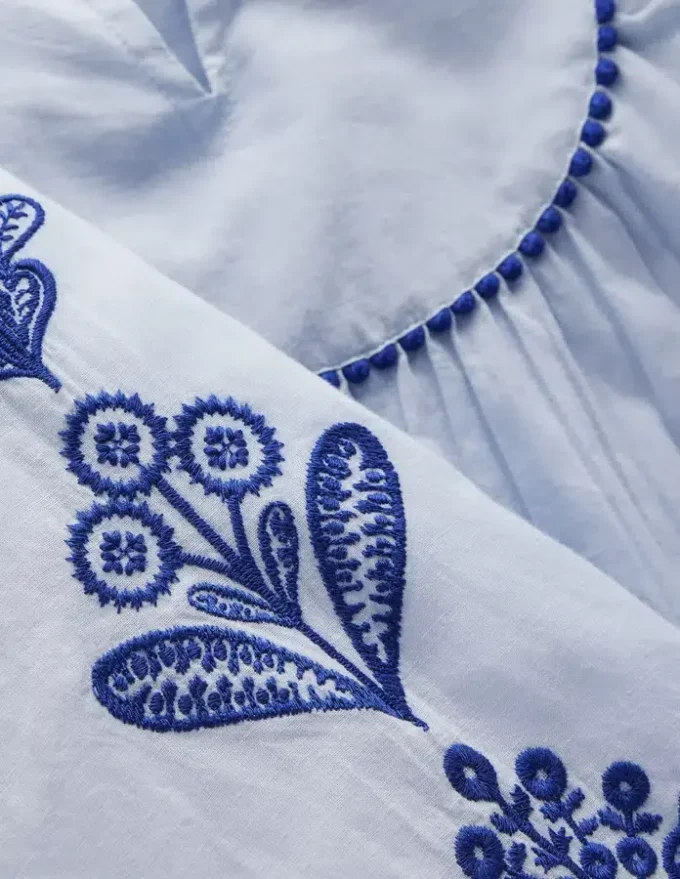 Swim Kaftan Misty Blue Swim Kaftan Misty Blue