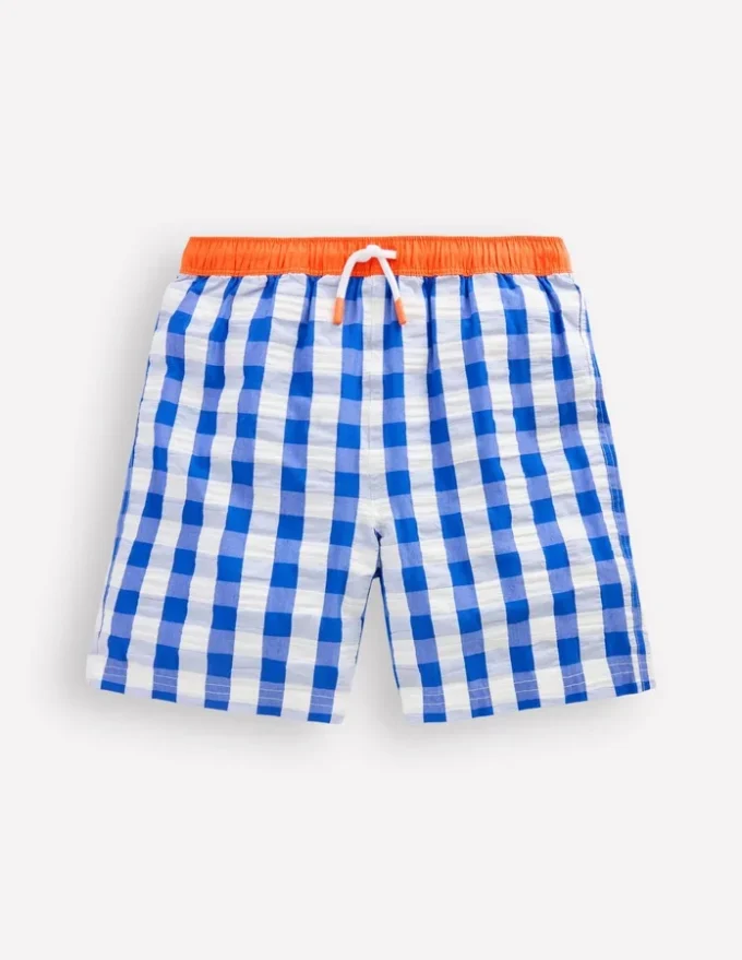 Swim Shorts Blue Gingham