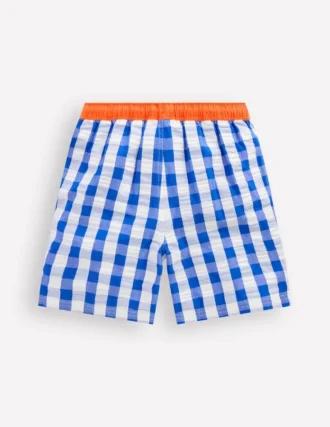 Swim Shorts Blue Gingham