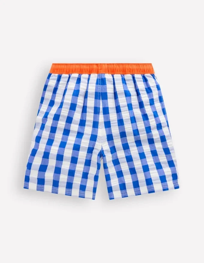 Swim Shorts Blue Gingham