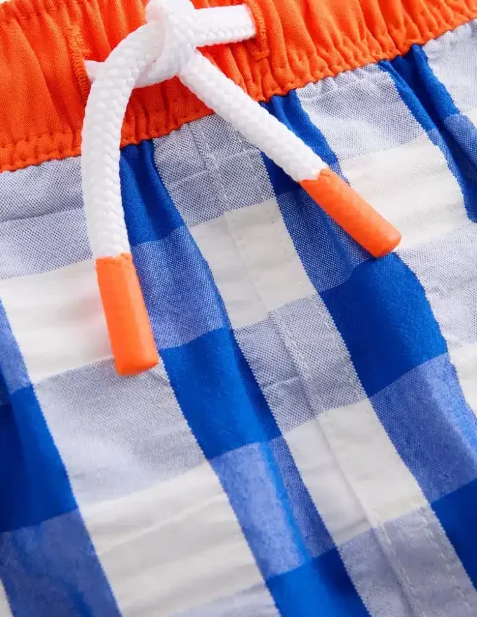 Swim Shorts Blue Gingham