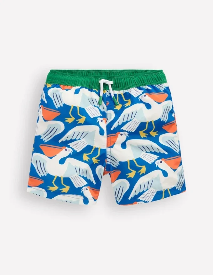 Swim Shorts Kingfisher Blue Pelicans Swim Shorts Kingfisher Blue Pelicans