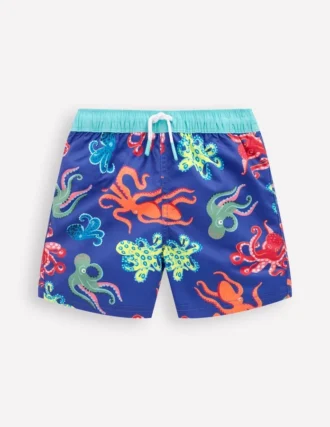 Swim Shorts Sapphire Blue Octopus