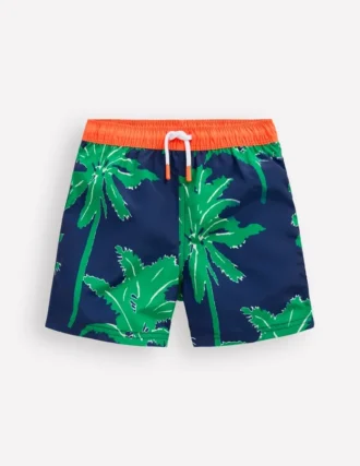 Swim Shorts Starboard Blue Palm Trees