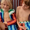Swim Shorts Vertical Multi Stripe