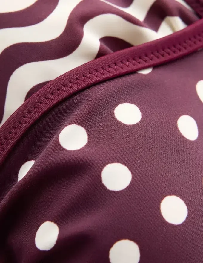 Symi Reversible Bikini Top Chocberry, Stripe & Dot Symi Reversible Bikini Top Chocberry, Stripe & Dot