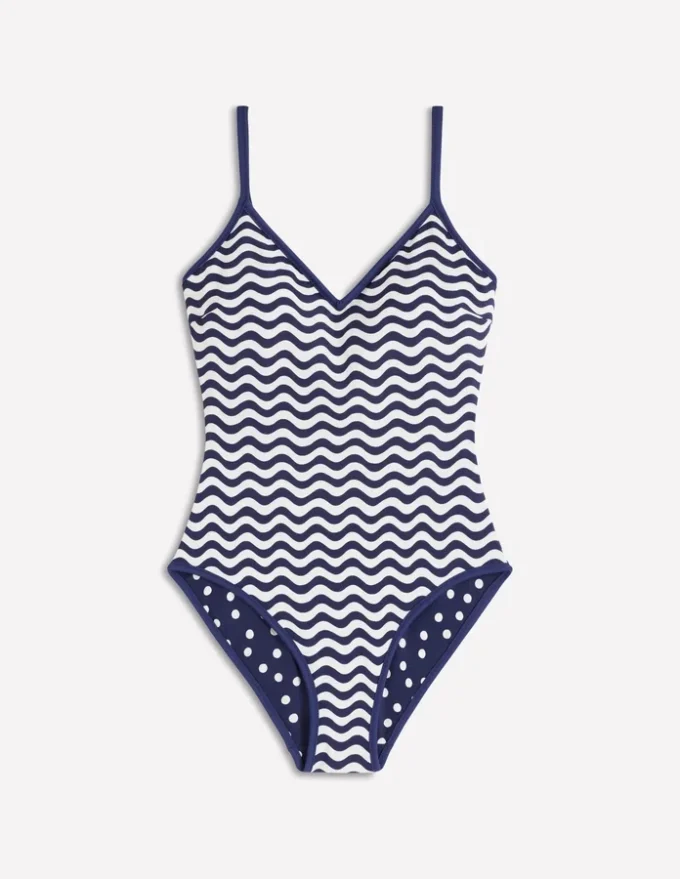 Symi Reversible Swimsuit Navy, Stripe & Dot Symi Reversible Swimsuit Navy, Stripe & Dot