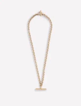 T-bar Chain Necklace Gold Colour