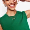 T-bar Chain Necklace Gold Colour T-bar Chain Necklace Gold Colour