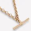 T-bar Chain Necklace Gold Colour T-bar Chain Necklace Gold Colour