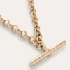 T-bar Chain Necklace Gold Colour T-bar Chain Necklace Gold Colour