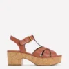 T-bar Wedge Sandals Tan T-bar Wedge Sandals Tan