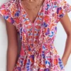 Tala Tiered Jersey Maxi Dress Pink, Flourishing Meadow Tala Tiered Jersey Maxi Dress Pink, Flourishing Meadow