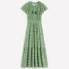 Tala Tiered Jersey Maxi Dress Pistachio, Ornamental Stamp Tala Tiered Jersey Maxi Dress Pistachio, Ornamental Stamp