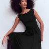 Tamsin Jersey Midi Dress Black Tamsin Jersey Midi Dress Black