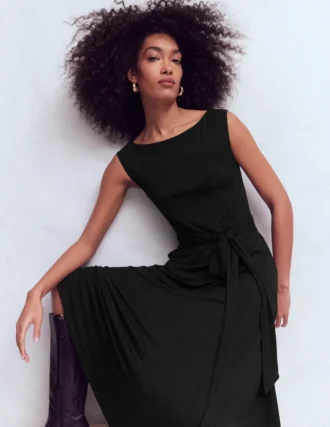 Tamsin Jersey Midi Dress Black