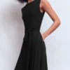 Tamsin Jersey Midi Dress Black Tamsin Jersey Midi Dress Black