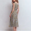 Tamsin Jersey Midi Dress Blue, Enchanted Paisley Tamsin Jersey Midi Dress Blue, Enchanted Paisley