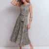 Tamsin Jersey Midi Dress Blue, Enchanted Paisley Tamsin Jersey Midi Dress Blue, Enchanted Paisley