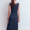 Tamsin Jersey Midi Dress Navy Tamsin Jersey Midi Dress Navy