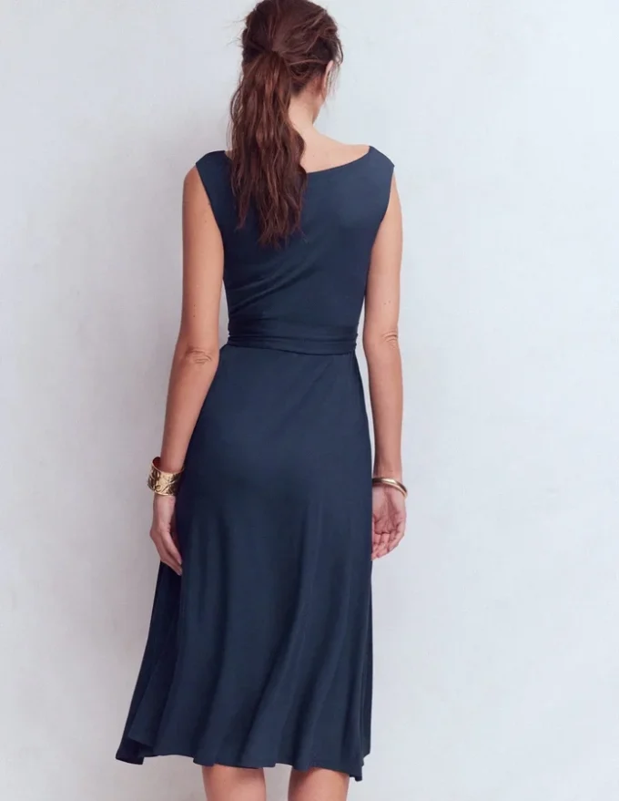 Tamsin Jersey Midi Dress Navy Tamsin Jersey Midi Dress Navy