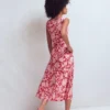Tamsin Jersey Midi Dress Spicy Red, Tigers Paradise Tamsin Jersey Midi Dress Spicy Red, Tigers Paradise