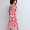 Tamsin Jersey Midi Dress Spicy Red, Tigers Paradise Tamsin Jersey Midi Dress Spicy Red, Tigers Paradise