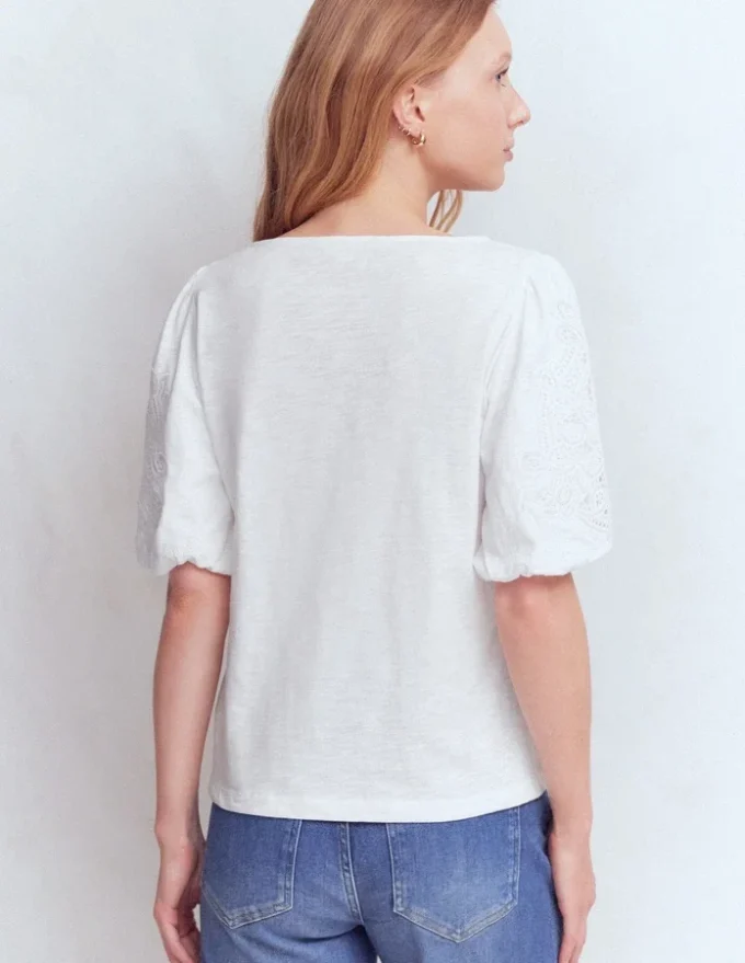 Tape Lace T-shirt White Tape Lace T-shirt White
