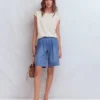 Tara Cutwork Linen Tee Ivory Tara Cutwork Linen Tee Ivory