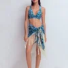 Tassel Sarong Dark Green, Tigers Paradise Tassel Sarong Dark Green, Tigers Paradise