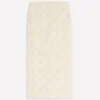 Textured Column Skirt Ivory Broderie Textured Column Skirt Ivory Broderie