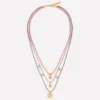 Three Layer Necklace Multi Three Layer Necklace Multi