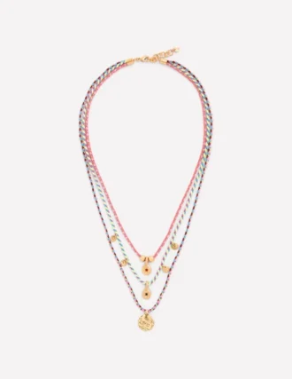Three Layer Necklace Multi