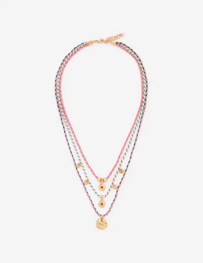 Three Layer Necklace Multi Three Layer Necklace Multi