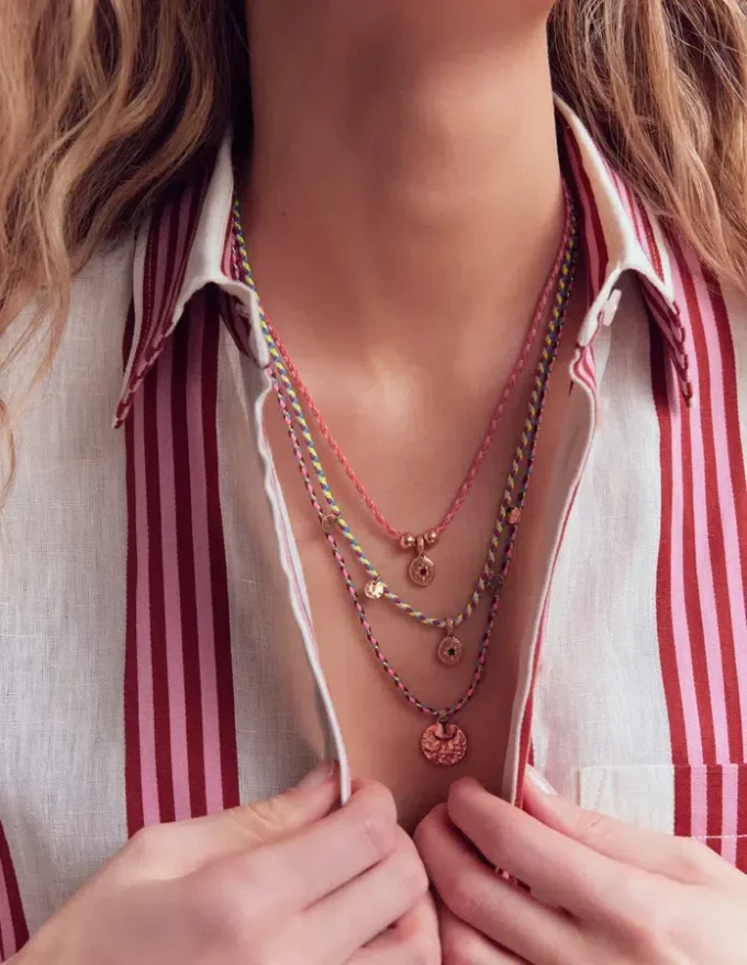Three Layer Necklace Multi Three Layer Necklace Multi