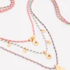 Three Layer Necklace Multi Three Layer Necklace Multi