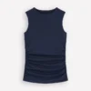 Tia Sleeveless Ruch Jersey Top Navy Tia Sleeveless Ruch Jersey Top Navy