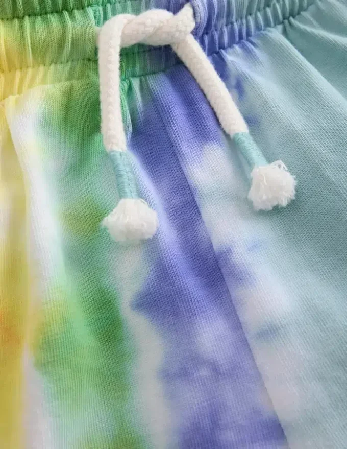 Tie Dye Logo Shorts Dawn Blue Rainbow Tie Dye Logo Shorts Dawn Blue Rainbow