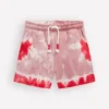 Tie Dye Logo Shorts Vintage Pink