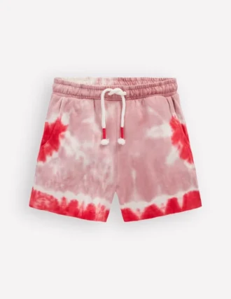 Tie Dye Logo Shorts Vintage Pink