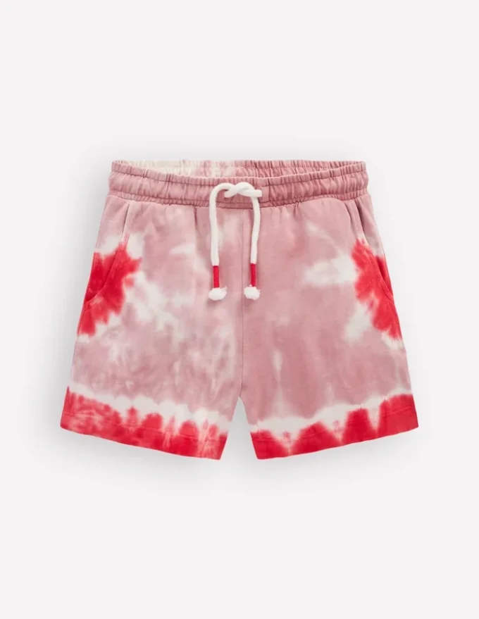 Tie Dye Logo Shorts Vintage Pink