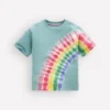 Tie Dye Logo Top Dawn Blue Rainbow